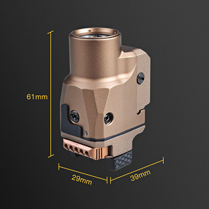 Kompakt lazer ışığı ayarlanabilir monte ışık ve yeşil lazer Combo tip-c şarj edilebilir LED taktik el feneri - Product Image 6