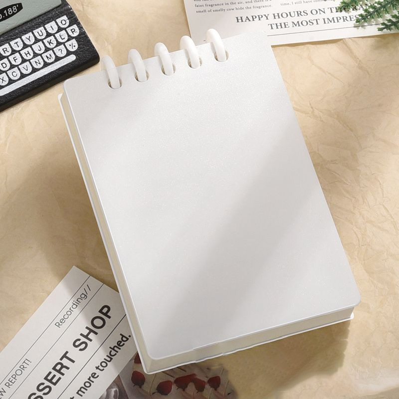 cvertical flip simple white 80 sheets/160 pages