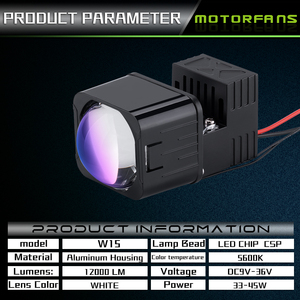 Higher Quality Universal Car <strong>Led</strong> matrix Module <strong>1.5</strong> Inch High Beam Len Mini Projector Car Headlights