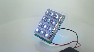 Teclado numérico de acero inoxidable con 12 teclas de retroiluminación, Festival de la compra de sedal, 4x3 - Product Image 3