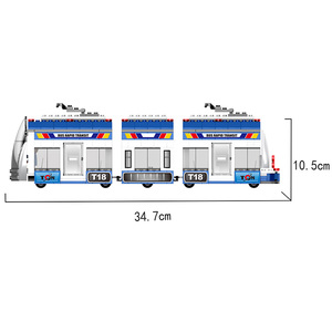 COGO 545 Chiếc Xe Buýt Nhanh BRT Xe Buýt Thành Phố Mới Chất Lượng Cao Đồ Chơi Khối Xây Dựng Giáo Dục Khai Sáng - Product Image 3