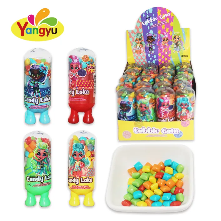 Venda quente Mini Colorido Bubble Gum Mastigar Gum Doces