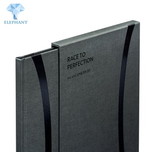 中国工厂价格优质定制豪华印刷哑光黑色插页套装精装书 - Product Image 5