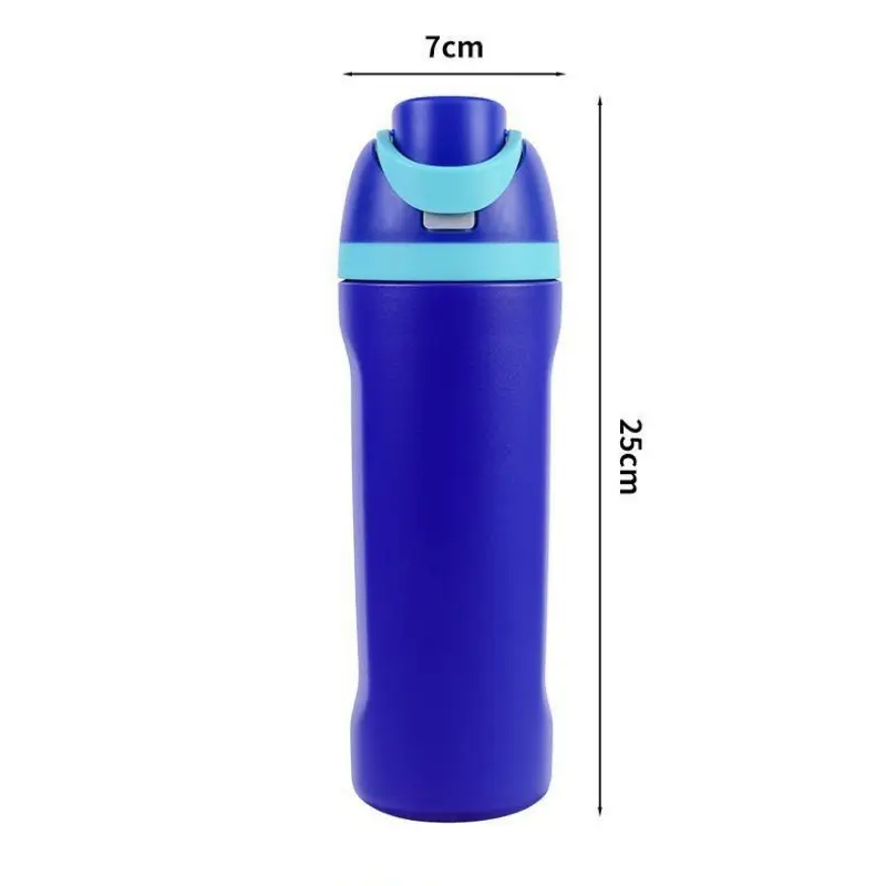 600ML BPA ücretsiz seyahat spor termo su şişesi Tumbler paslanmaz çelik yalıtımlı su şişesi