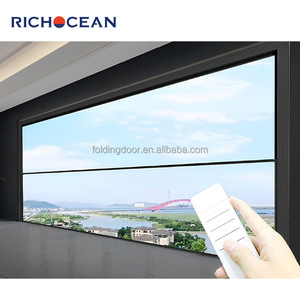 RICHOCEAN <span class=keywords><strong>2025</strong></span>新款电动升降铝双低度玻璃窗防风滑动阳台耐用玻璃窗