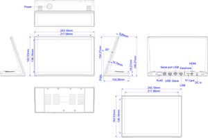 L Shape 17.3 RK3288 <strong>Android</strong> 10 <strong>Operation</strong> <strong>System</strong> with Camera 1920*1080P Touch Screen Desktop <strong>Android</strong> Tablet - Product Image 6