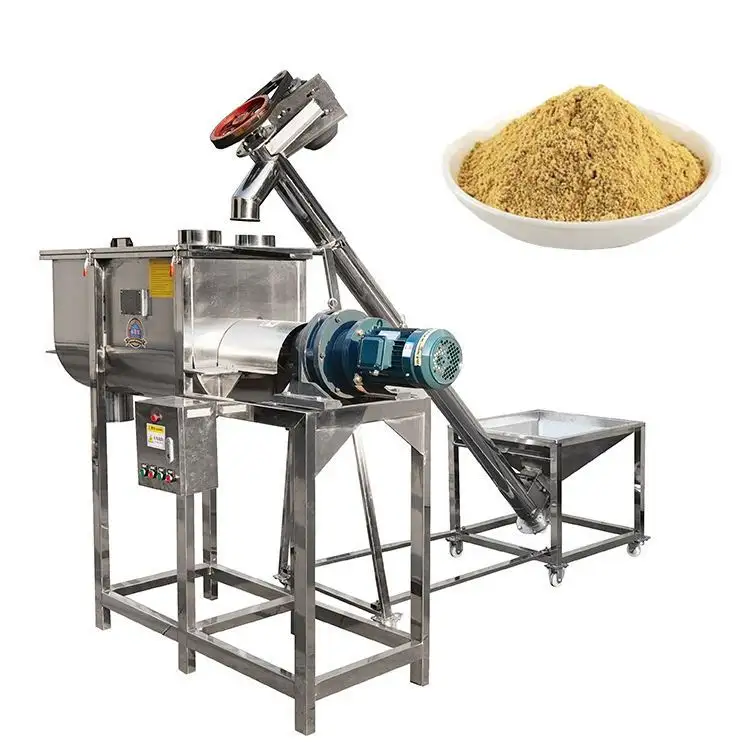 Misturadores de fita para ração de frango, máquina misturadora de pó seco em aço inoxidável