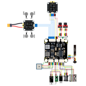 FPV 드론용 Betaflight F7 FC & 4in1 120A ESC 콤보 F405 비행 컨트롤러 아날로그 HD 시스템용 3-12S 금속 소재 지원 - Product Image 3