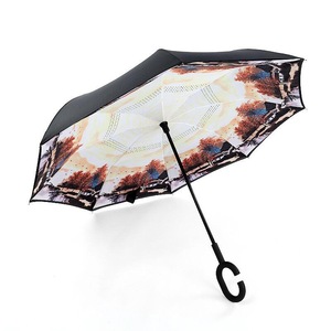 畅销2020倒伞带C柄倒伞23英寸手动开防雨透明伞防风 - Product Image 3