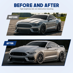 HCMOTIONZ <strong>LED</strong> Headlights for Ford Mustang 2018-2023 Start up Animation DRL Car Front Lamps Assembly Accessories Clear <strong>Reflector</strong> - Product Image 6