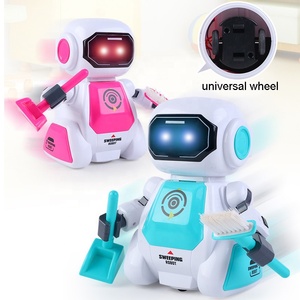 Robot de control remoto inteligente con herramienta de limpieza para niños, juguete de robot de control remoto inteligente con función de prevención de obstáculos - Product Image 3