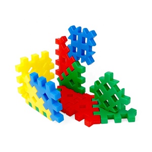 GD Chất Liệu Nhựa 4 Màu 40 Cái Một Bộ Kết Nối Khối Vuông Và Tam Giác Bánh Xe Xây Dựng Đồ Chơi Cho Trẻ Em - Product Image 6