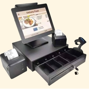 コーヒーショップ用15インチ高品質タッチスクリーンPCコンピュータPOSマシンシステムOEM - Product Image 1