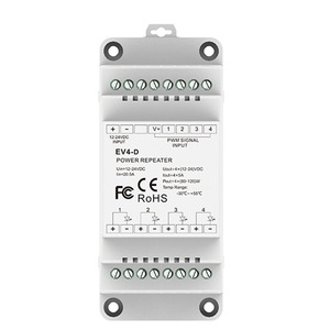 Repetidor de potencia de voltaje constante de 4 canales, entrada de señal RGB o RGBW PWM para amplificador de controlador Led con pantalla neumérica, 1 unidad, 1 unidad - Product Image 3