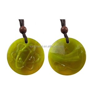 समुद्र कांच लटकन मशरूम बड़े मनका हार पुरुषों उड़ा गिलास हरी लॉकेट दिल के आकार का कुत्ता क्रिस्टल - Product Image 6