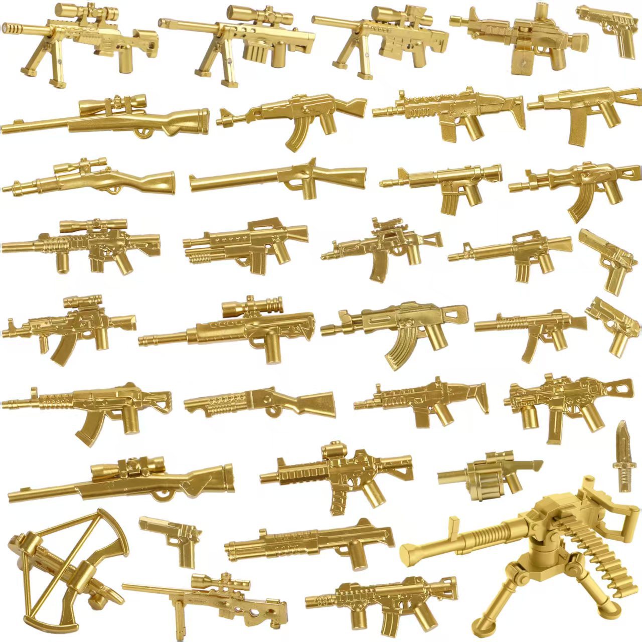 Máquina de adición de piezas de armas chapadas en oro