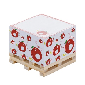 Custom Sticky Note Cube on Wooden Pallet <strong>Block</strong> <strong>Notepad</strong> Sticky Note With Customize Printing - Product Image 1
