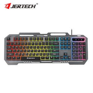 JERTECH K910 <strong>Computer</strong> <strong>Keyboard</strong> Spanish Language Teclado LED Light PC <strong>Keyboard</strong> Wired Gaming Mechanical Metal Gamer <strong>Keyboard</strong> - Product Image 1