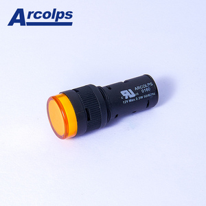 Makine için LED gösterge ışığı Amber 24V alçak gerilim modeli 0160 - Product Image 1