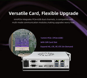 12-36V Compact Mini Book PC Intel I5 6500T para automatización industrial Beckhoff Ethercat Soporte de montaje en pared Sistema operativo Linux - Product Image 4