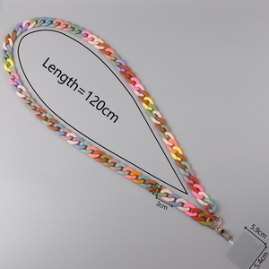<span class=keywords><strong>2025</strong></span>年夏アクリル携帯電話チェーンランヤードバッグ分厚いアクリル電話クロスボディストラップネックレス120cm女性カスタムチェーン