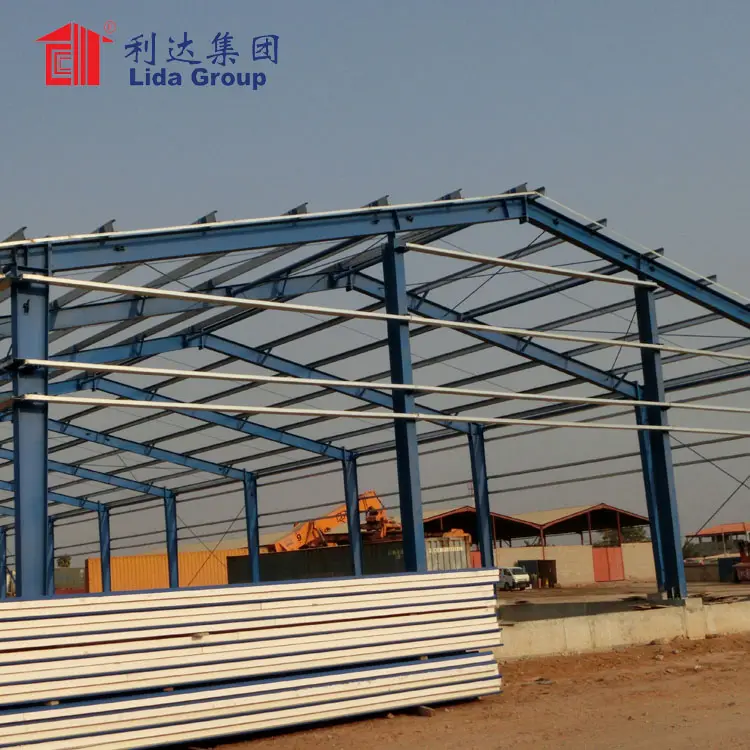 Taller de estructura de acero de fábrica a buen precio y edificio de marco de acero prefabricado