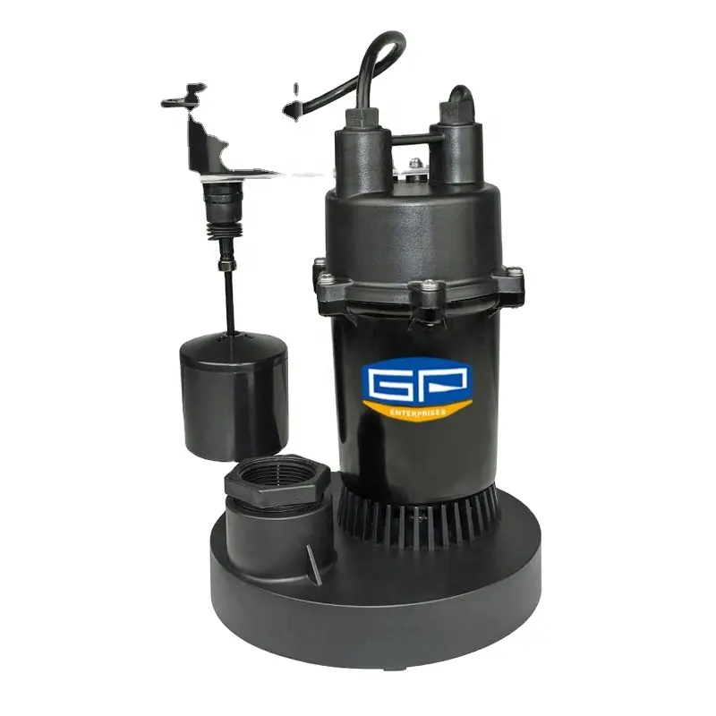 GP Enterprises Made Cast Aluminum Vertical Float submersível Sewage Sump Water Pump com preço de fábrica chinês submersão