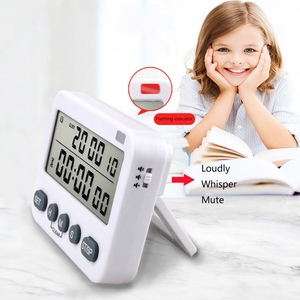 YS-218 Timer digitale 100 ore doppio conto alla rovescia e Timer da cucina Display LCD - Product Image 6