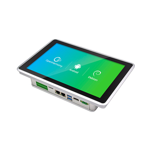24VDC 10.1 pollici HMI con COM RS485 CAN 2LAN 4G LTE buzzer incorporato o watchdog Android Linux Debian industria HMI touchscreen PC - Product Image 1