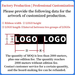 Banda de cintura elástica Impresión de poliéster Logotipo de nailon Patrón de color personalizado Correas impresas para imprimir - Product Image 6
