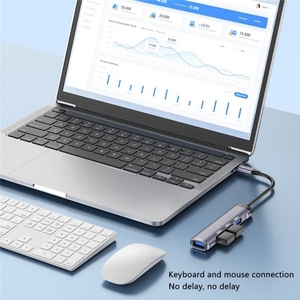 4合1 Type-C扩展坞便携式多端口类型USB C至USB2.0 3 USB3.0计算机集线器适配器 - Product Image 4