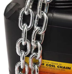 DIN5686A/C 9mm Electrogalvanized alaşım bağlantı zinciri standart şartname göre uzun ve kısa kaynaklı çinko kaplama zincirleri - Product Image 1