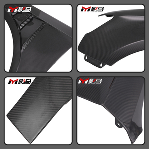 Nouveaux ailes avant en fibre de carbone de style ventilé pour <span class=keywords><strong>Audi</strong></span> S3 A3 <span class=keywords><strong>RS3</strong></span> 8V.5 2015-2020, ailes latérales avant en fibre de carbone - Product Image 4