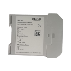 HESCH HE501 Isolation <strong>Amplifier</strong> 0(4)-20mA/0-10V DC <strong>Input</strong>/<strong>Output</strong> Galvanic Separation with DIN Rail Mount - Product Image 2