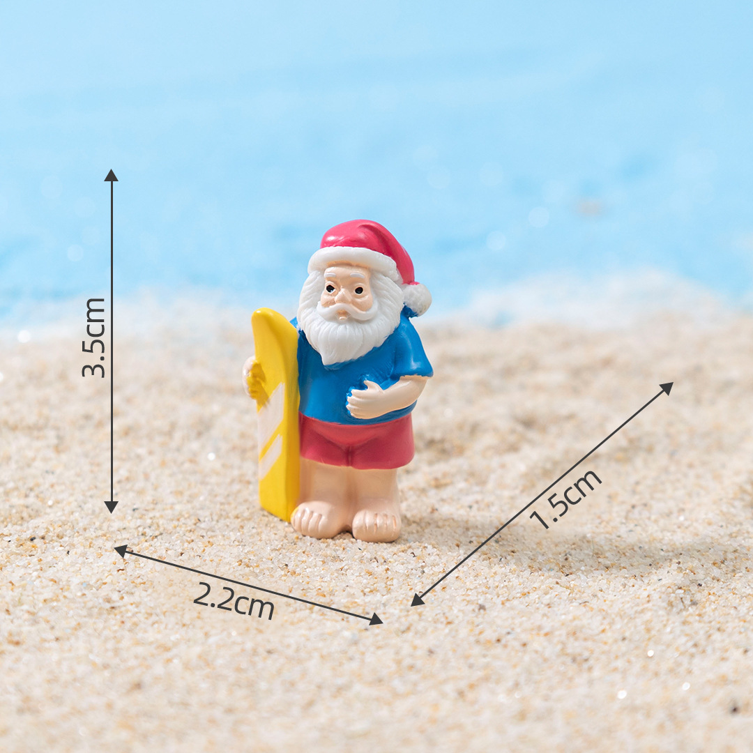 4# Surfboard Santa Claus