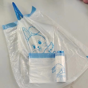 热卖高品质低价工厂厨房拉绳垃圾袋家用塑料印刷垃圾袋
