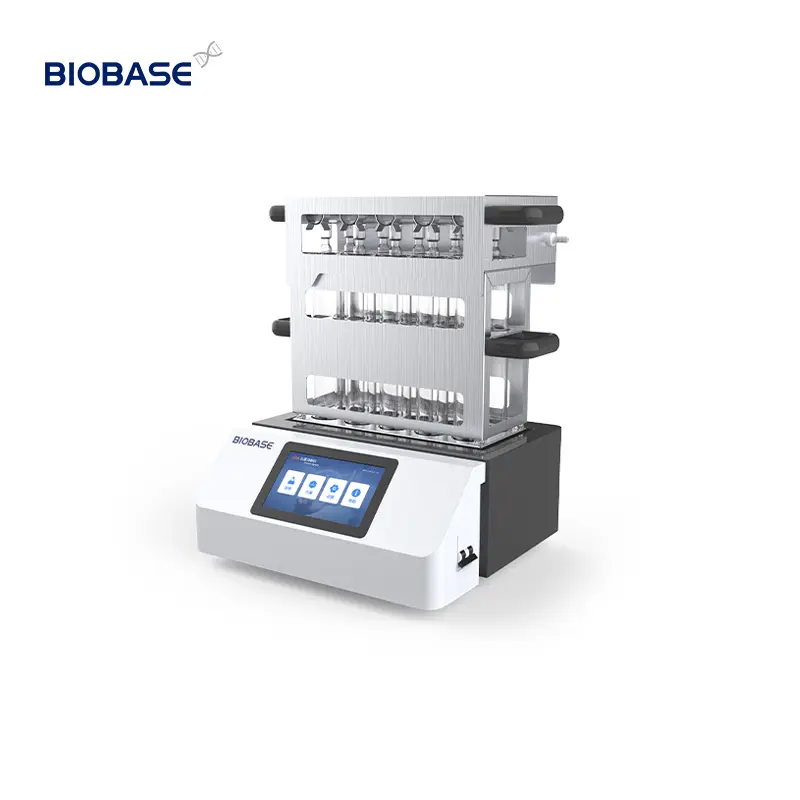 BIOBASE Lab Digesteur numérique en graphite Kjeldahl avec hotte de collecte des gaz résiduaires