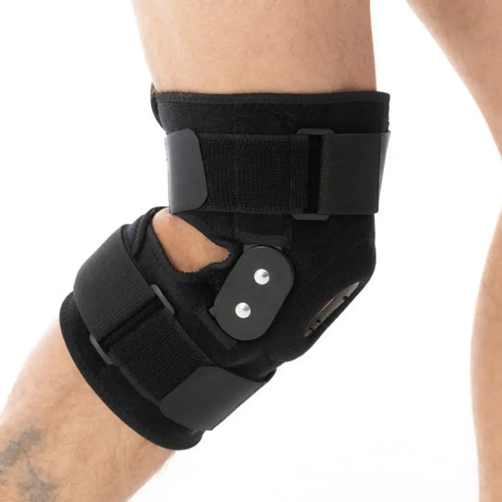 バスケットボール膝脚ブレースサポートのための調整可能な膝蓋骨圧縮膝ブレーススリーブサポート