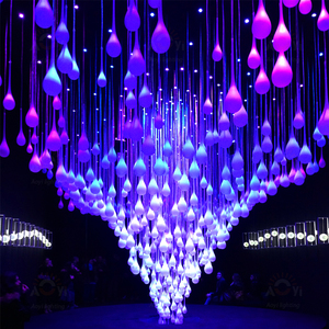 Event Stage Wasser tropfen Dynamische Programmierung Licht verlauf Benutzer definierte schillernde Kunst Installation LED 30 Wohnzimmer Kunststoff 80 E27 360 - Product Image 3