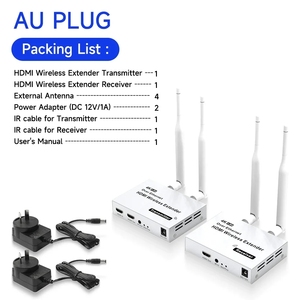 4K 200M/300M <strong>5.8GHz</strong> Wireless HDMI Transmitter Receiver Extender 1 TX-4 <strong>RX</strong> Audio Video Extender HDMI Loop-Out for TV Box - Product Image 4