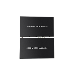 HDMI2.0 Matrix 4x4 4K@60Hz 444 8bit HDR Scaler <strong>Output</strong> D-olby Vision D-olby Atmos SPDIF Optical Audio <strong>Output</strong> hdmi matrix Switch - Product Image 4