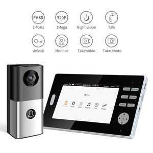 2,4g intercomunicador inalámbrico timbre hogar Villa Voz bidireccional Oficina timbre inalámbrico portátil sistemas de intercomunicación para hogares - Product Image 3