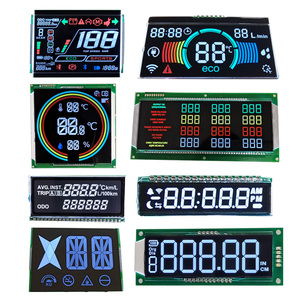 Proveedor de módulos LCD personalizados RoHS backlgith 7 segmentos TN STN fstn va Módulo de pantalla negro LCD y LCM