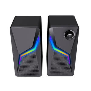Fábrica Privada Molde 2.0 Canais RGB Luz Casa Sistema De Áudio Tablet Alto-falantes DC Power Laptop Gamer Computador Alto-falantes AUX Plástico