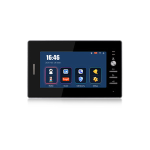 Sistema de videoportero de 4 unidades de fábrica con conectividad por cable de monitor de 7 pulgadas para múltiples apartamentos y timbres
