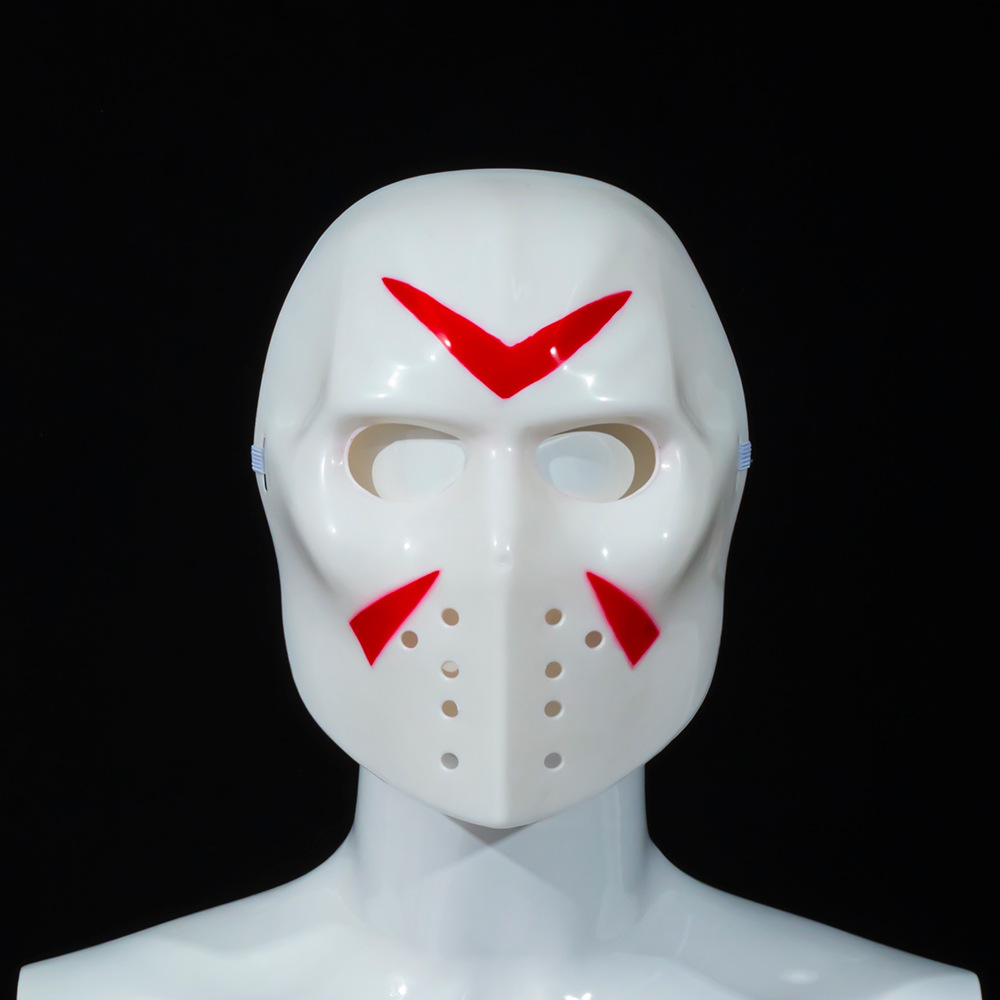 Masque de meurtrier blanc en forme de V