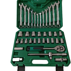 32 Pcs General Household Hand <strong>Tool</strong> <strong>Kit</strong> With Plastic Toolbox Storage Case Socket Sets <strong>Tool</strong> <strong>Kit</strong> Set - Product Image 1
