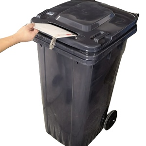 Gri 240L 360L 660L <span class=keywords><strong>1100</strong></span> Litre Wheelie geri dönüşüm plastik çöp tenekesi tıbbi çöp çöp kutusu katlanabilir sandık ürün hattı