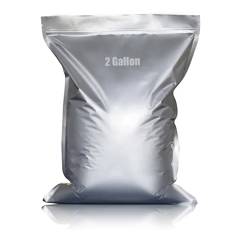 2 галлона сверхтолстые влагозащитные мешки из алюминиевой фольги для хранения пищевых продуктов с поглотителем кислорода