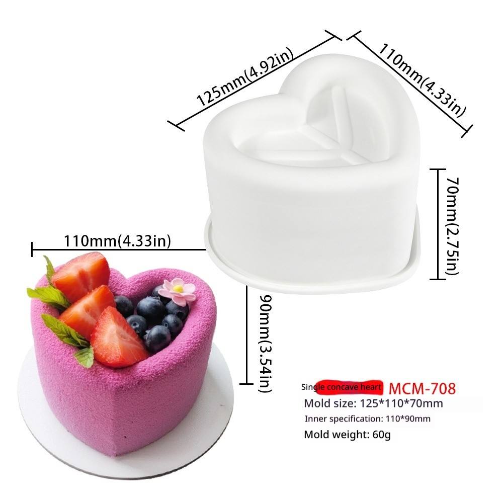 (coeur concave simple 60g) mcm-708 blanc